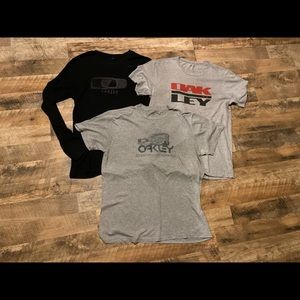3 Oakley Shirts